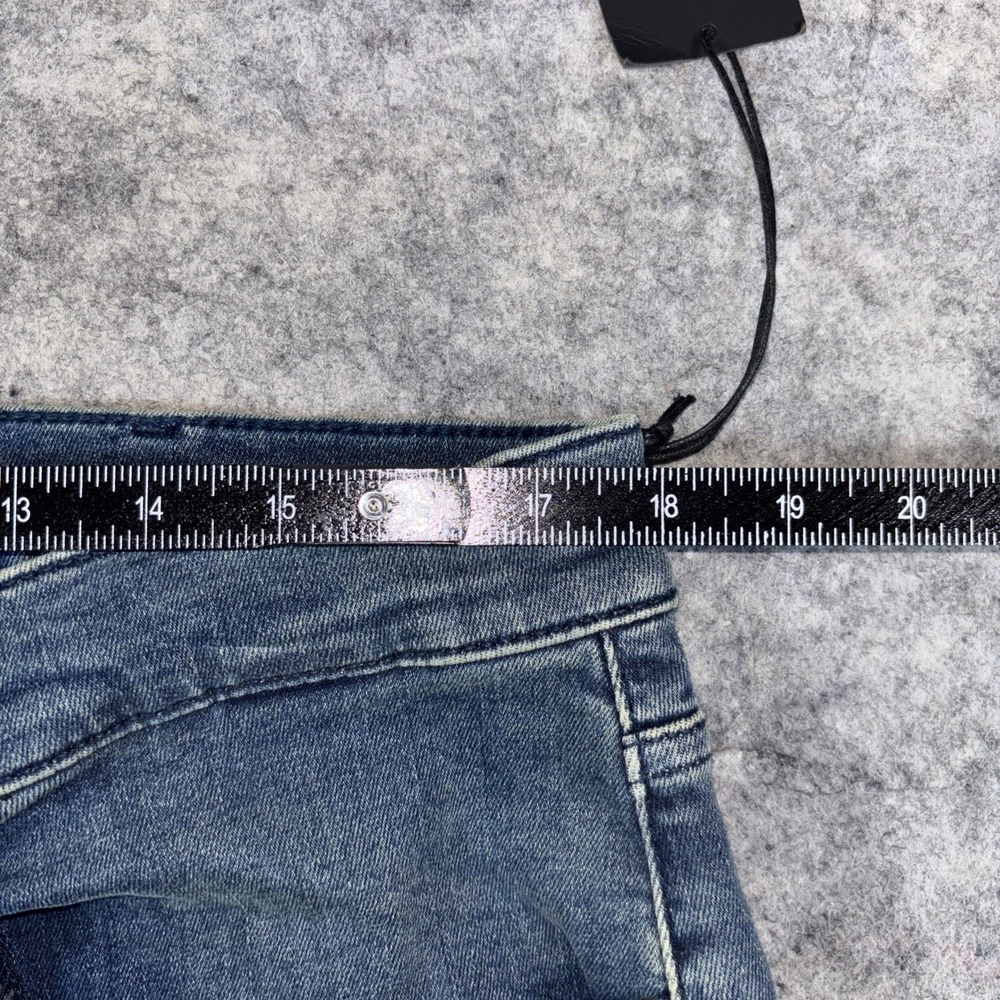 7 For All Mankind Jeans Mens 36x32 Blue The Straight Breckenridge Denim Stretch - Picture 10 of 11